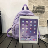 Canvas Women's Backpack School Book Bag Travel Rucksack Retro Preppy Ins