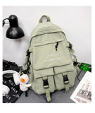 Canvas Backpack Women Large Capacity Harajuku Vintage Style