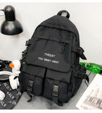Canvas Backpack Women Large Capacity Harajuku Vintage Style