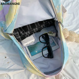 Canvas Tie-dye Harajuku Colorful Backpack Women