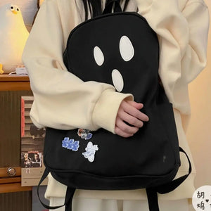 Women's Dark Academia Harajuku Backpack Hip Hop Patchwork Portable Travel Bag