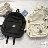 Embroidery Leisure Couples Harajuku Large Capacity Backpack