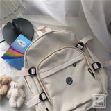 Embroidery Leisure Couples Harajuku Large Capacity Backpack