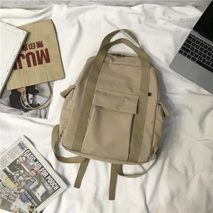 Harajuku Multifunction Travel Backpack Retro Waterproof Bag