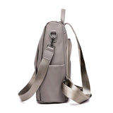 Women Nylon Travel Backpack Large Capacity Water-proof Gray