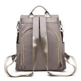 Women Nylon Travel Backpack Large Capacity Water-proof Gray