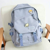 Waterproof Nylon Backpack Women Sweet Girls Large Capacity School Bag