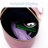 Backpacks Women PU Mini Casual Patchwork Zipper Versatile Students