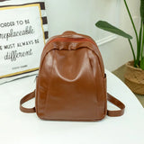 Women PU Leather Retro Vintage European Style High Capacity Lady Book-bags