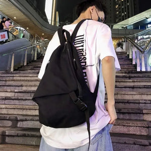 Canvas School Backpack Harajuku Style College Rucksack