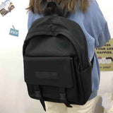 Canvas Patchwork Backpack Women Harajuku Travel Bag