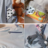 Women Patchwork Waterproof College Book Bag Casual Travel Rucksack