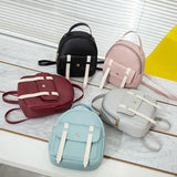 Pink Mini Crossbody Backpack for Women, Stylish Girls School Bag