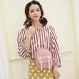 Pink Mini Crossbody Backpack for Women, Stylish Girls School Bag