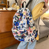 Printed Casual Students Backpack Women Large Capacity
