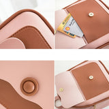 Vintage PU Leather Backpack for Teenage Girls