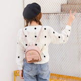 Vintage PU Leather Backpack for Teenage Girls