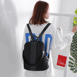 Women's Khaki Backpack Shoulder Bag Large Capacity All-match Casual Tote