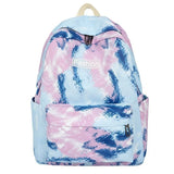Tie Dye Womens Backpack Large Capacity Multi-function Travel School Bags