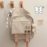 Waterproof Floral Backpack Women Big Capacity Ulzzang Style Ins School