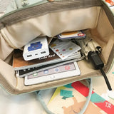 Girls Ring Bag Travel Laptop Backpack Women Notebook Back Pack Patchwork Bagpack