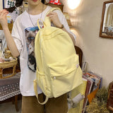 Women's Waterproof Nylon Schoolbag Travel Bookbag High Capacity
