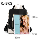 Women's Waterproof Anti-theft Shoulder Bag Backpack