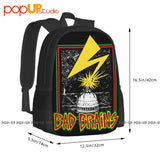 Bad Brains Hardcore Punk Band Backpack School Sport Bag