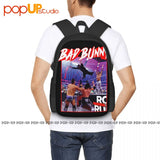 Bad Bunny Royal Rumble Splash Backpack Large Capacity School Gym Bag