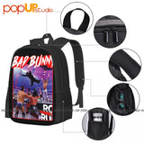 Bad Bunny Royal Rumble Splash Backpack Large Capacity School Gym Bag