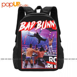 Bad Bunny Royal Rumble Splash Backpack Large Capacity School Gym Bag