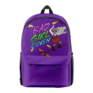 Bad Girl Coven Owl House Backpack Adult Kids School Bag Zipper Traval Bag