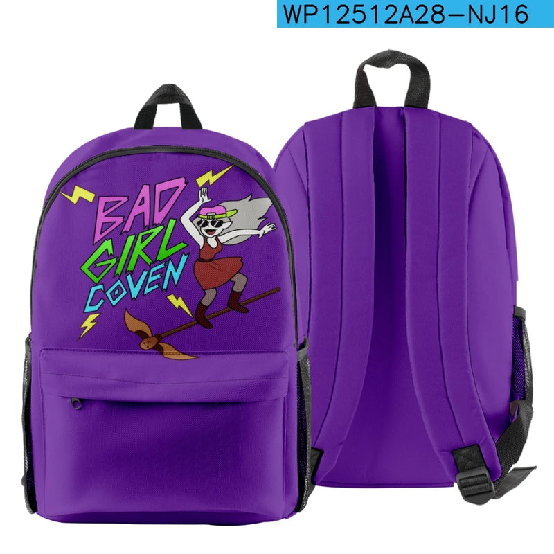 Bad Girl Coven Owl House Backpack Adult Kids School Bag Zipper Traval Bag