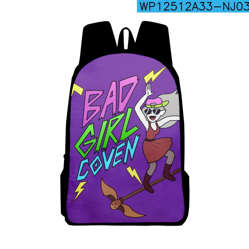 Bad Girl Coven The Owl House Classic Backpack Adult Kids School Bags Unisex