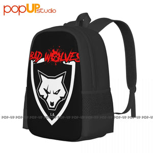 Bad Wolves La Backpack Foldable Gym Tote Bag Large Capacity