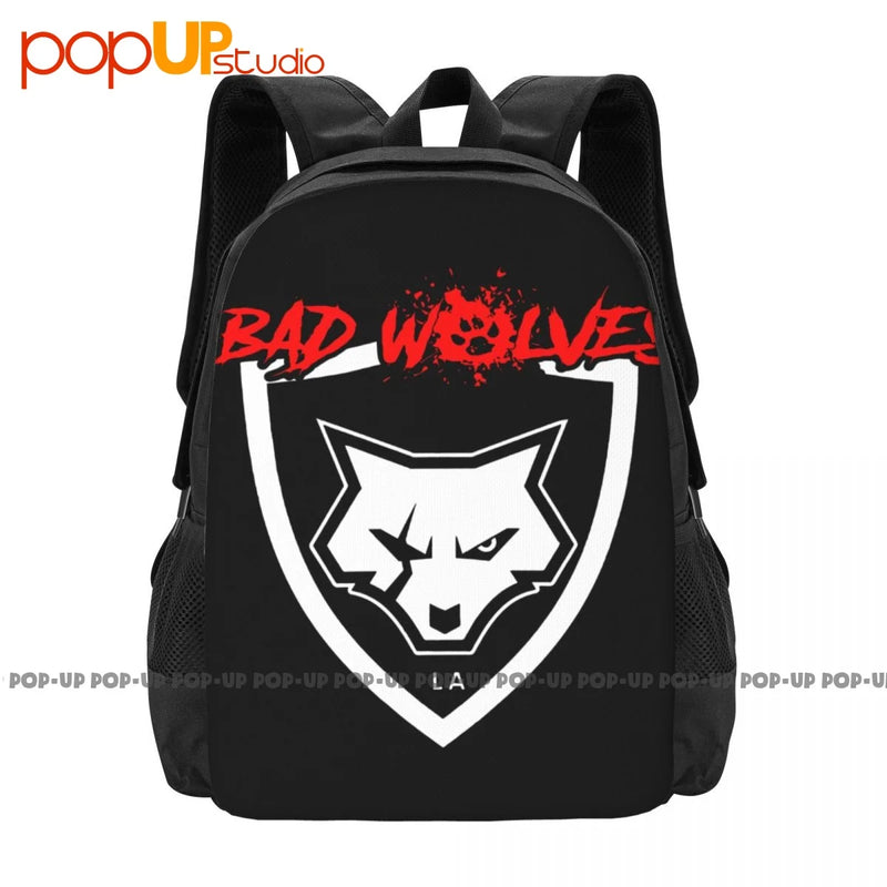 Bad Wolves La Backpack Foldable Gym Tote Bag Large Capacity