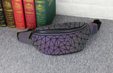 Badenroo Women Chest Bags Quilted Luminous Waist Bag Fanny Pack
