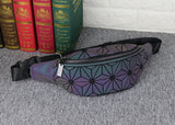 Badenroo Women Chest Bags Quilted Luminous Waist Bag Fanny Pack