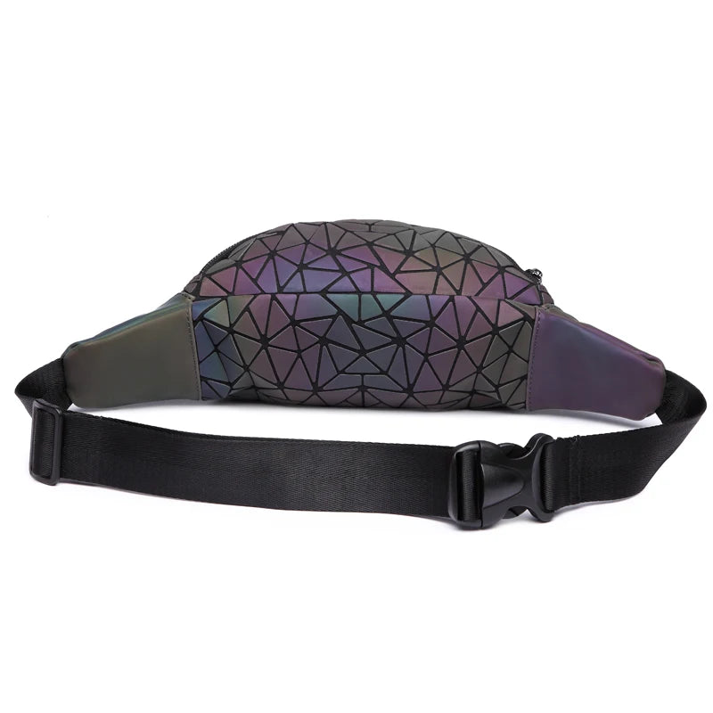 Badenroo Women Chest Bags Quilted Luminous Waist Bag Fanny Pack