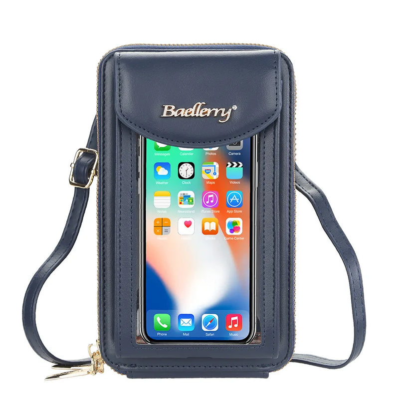 Baellery Women Large Capacity Phone Bags Vintage Leather