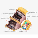 Baellery Women Large Capacity Phone Bags Vintage Leather