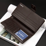 Baellery Men Wallets Casual Clutch Bag Long Wallet Handbag