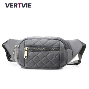 Waterproof Fanny Belt Bag Crossbody Waist Plaid Purse