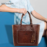 Women Leather Handbag Brief Shoulder Bags Tote Bags Bolsos