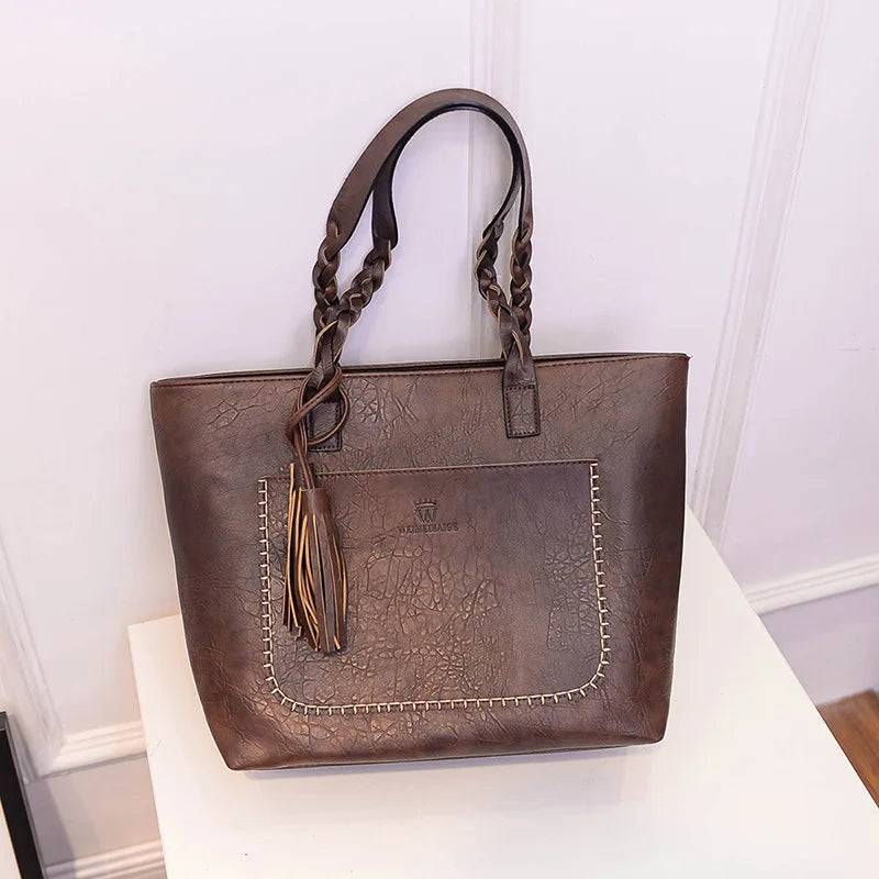 Women Leather Handbag Brief Shoulder Bags Tote Bags Bolsos