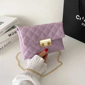 High-end Sense Chain Bag Diagonal Bag Ins Wild Casual One-shoulder Square