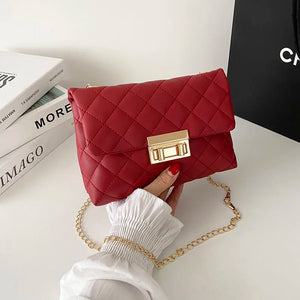 High-end Sense Chain Bag Diagonal Bag Ins Wild Casual One-shoulder Square