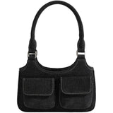 Denim Cloth Underarm Bag Women's Shoulder Bag