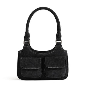 Denim Cloth Underarm Bag Women's Shoulder Bag