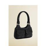 Denim Cloth Underarm Bag Women's Shoulder Bag